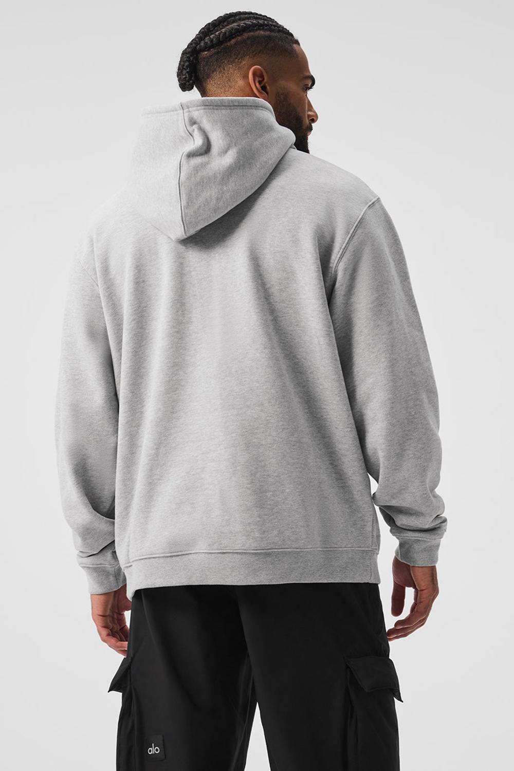 Sudadera con Capucha Alo Yoga Renown Heavy Weight Hombre Gris | España  LXFH-41956