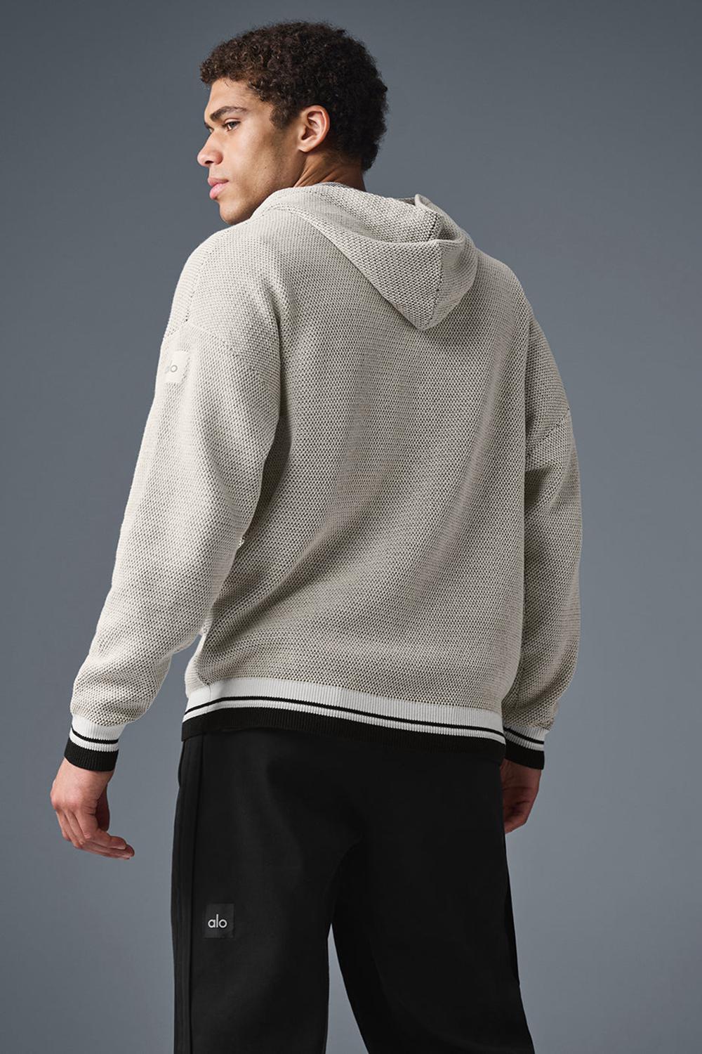 Sudadera con Capucha Alo Yoga Sports Club Knit Hombre Bone | España  OCDQ-98231