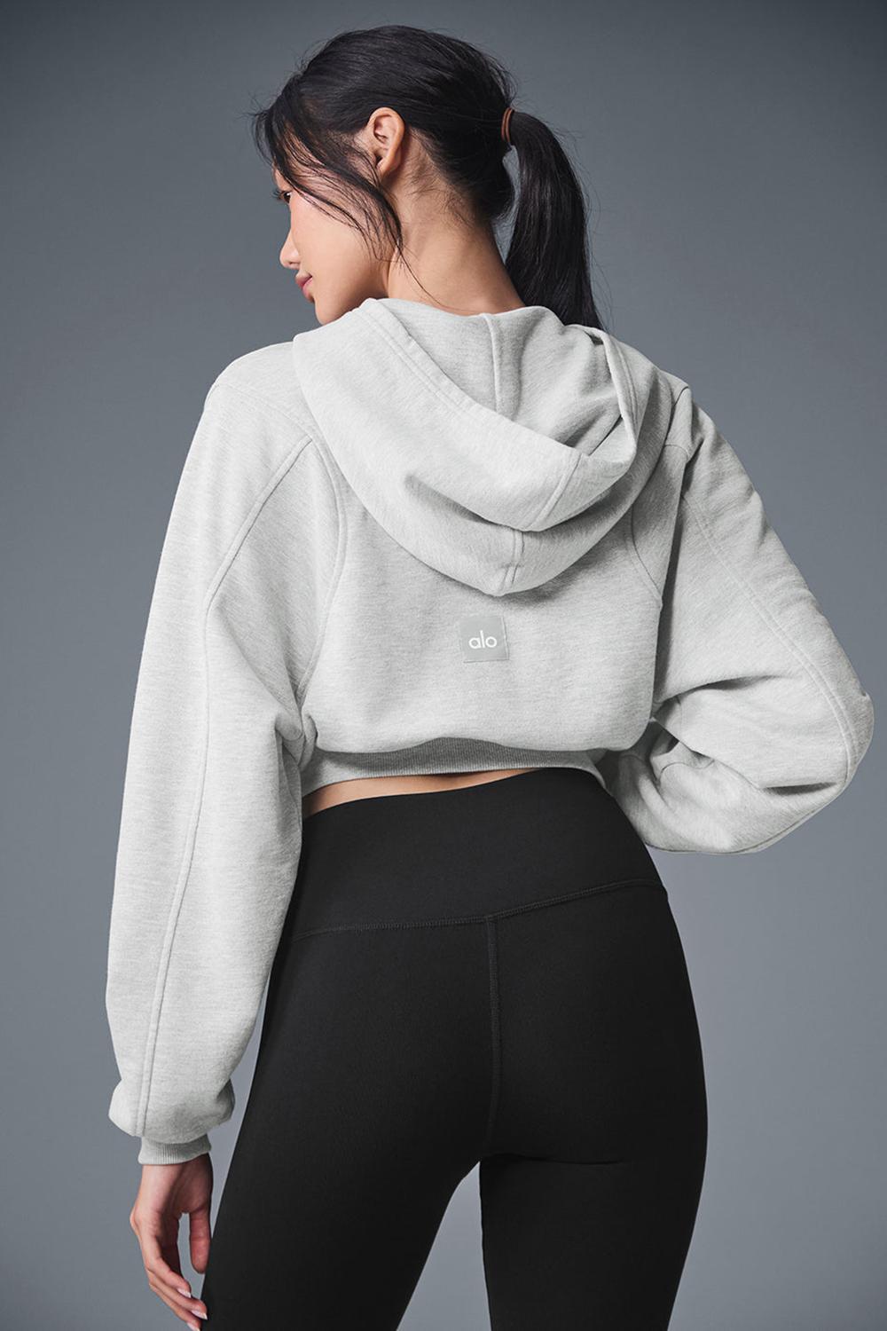 Sudadera con Capucha Alo Yoga Sweet Escape Zip Up Mujer Gris | España  XNPG-25487