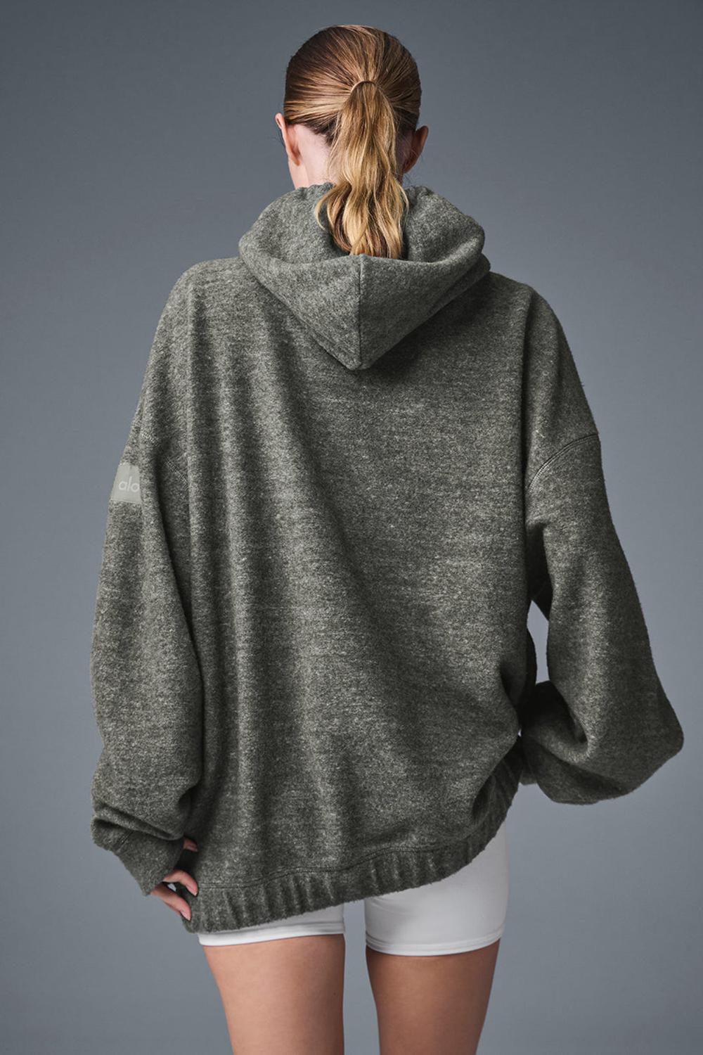 Sudadera con Capucha Alo Yoga Triumph Mujer Gris | España  OANS-83126