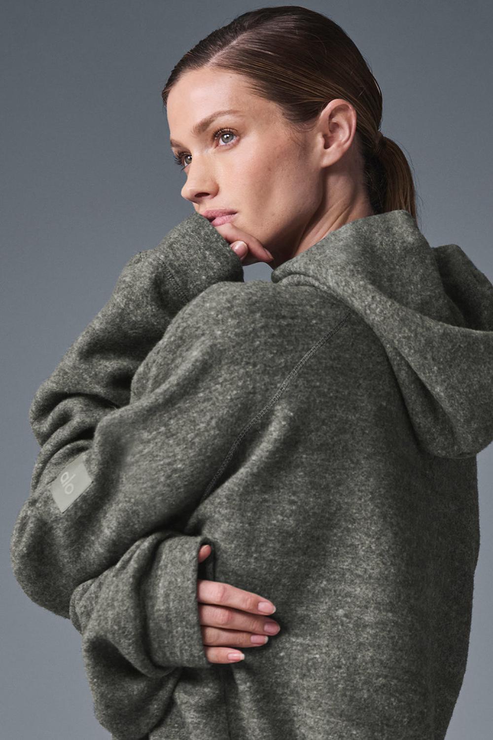 Sudadera con Capucha Alo Yoga Triumph Mujer Gris | España  OANS-83126