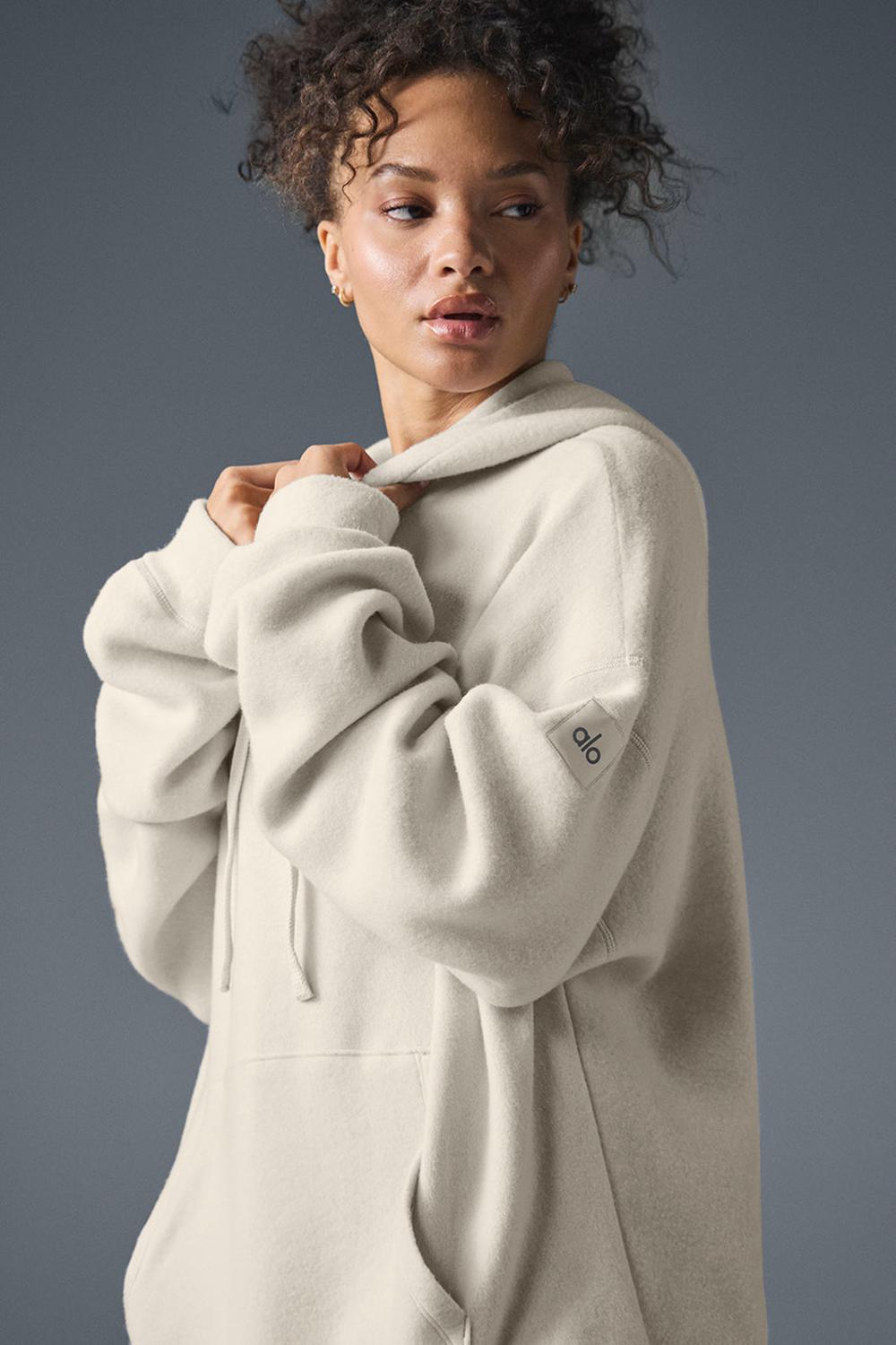 Sudadera con Capucha Alo Yoga Triumph Restore Mujer Bone | España  VRHW-47518