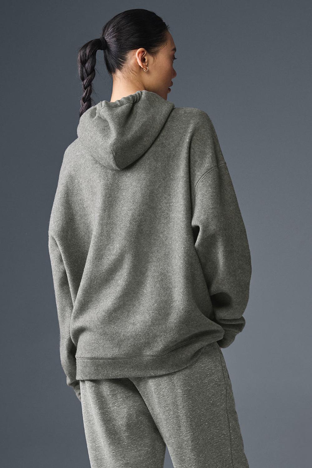 Sudadera con Capucha Alo Yoga Triumph Restore Mujer Gris | España  XJVF-96140