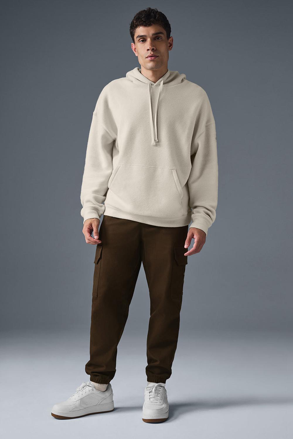 Sudadera con Capucha Alo Yoga Triumph Restore Hombre Bone | España  HDXE-58310