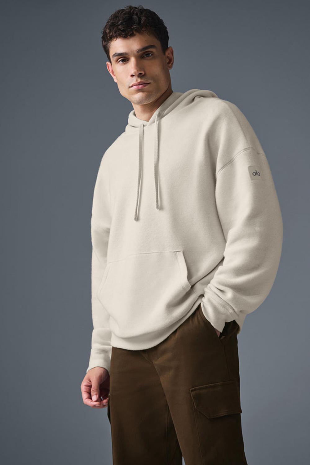 Sudadera con Capucha Alo Yoga Triumph Restore Hombre Bone | España  HDXE-58310