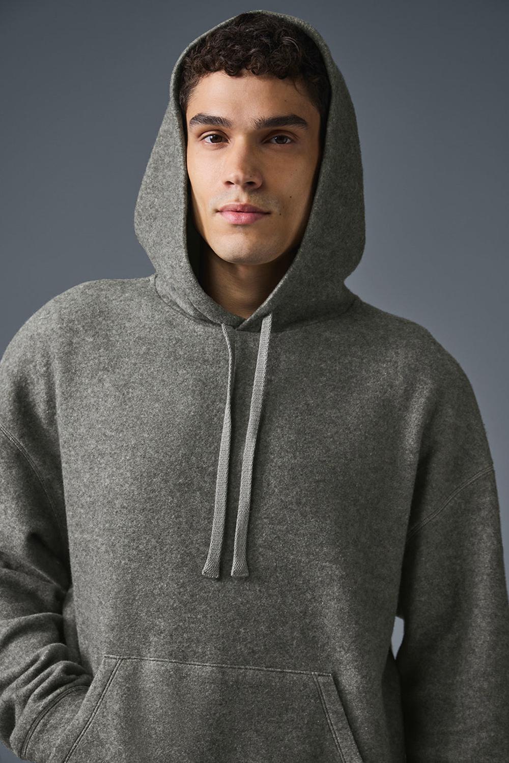 Sudadera con Capucha Alo Yoga Triumph Restore Hombre Gris | España  QXNI-93801