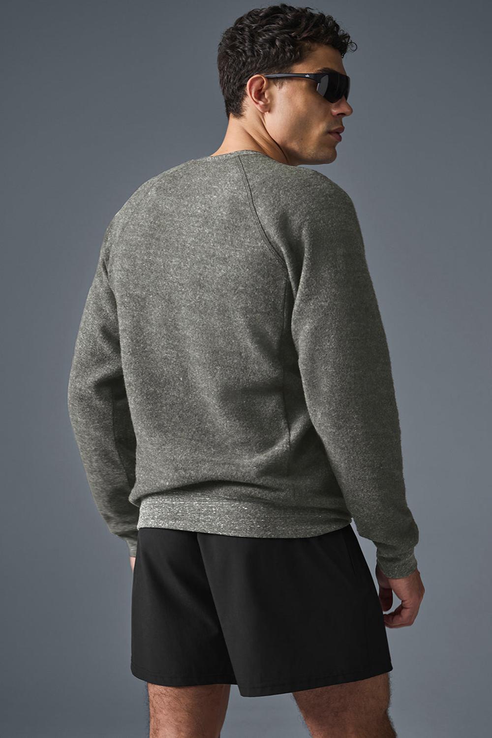 Sudaderas Alo Yoga Relaxed Crew Neck Hombre Gris | España  TLWP-86073