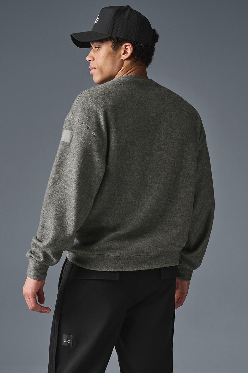 Sudaderas Alo Yoga Triumph Restore Crew Neck Hombre Gris | España  WYQJ-45912