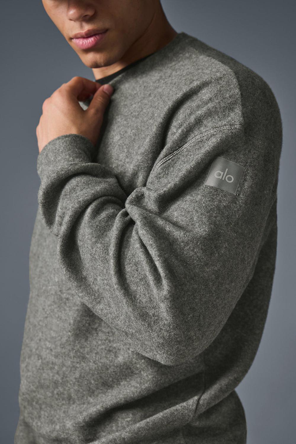 Sudaderas Alo Yoga Triumph Restore Crew Neck Hombre Gris | España  WYQJ-45912