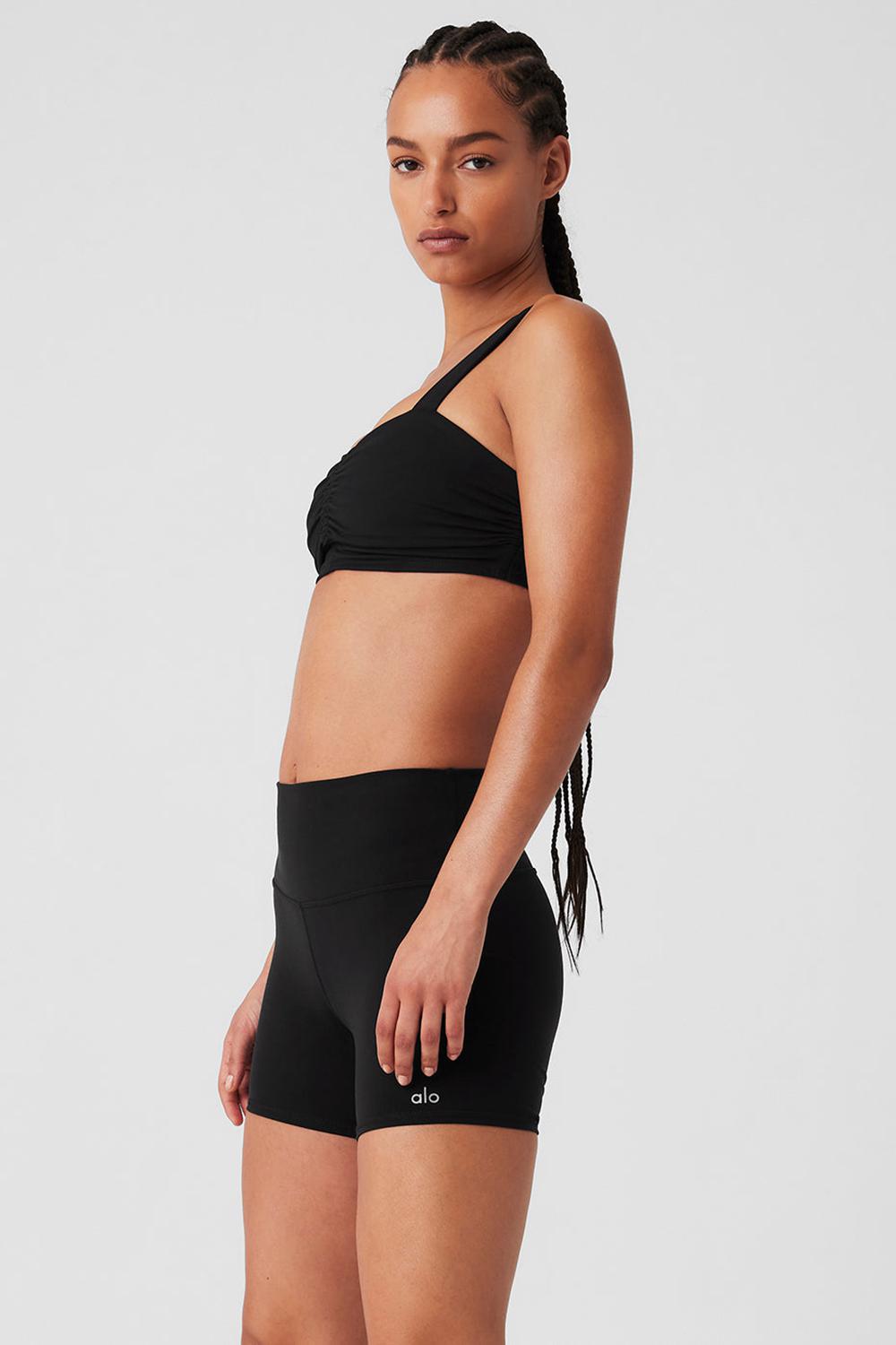 Sujetador Deportivo Alo Yoga Airbrush Cinch Mujer Negras | España  VIHX-75940