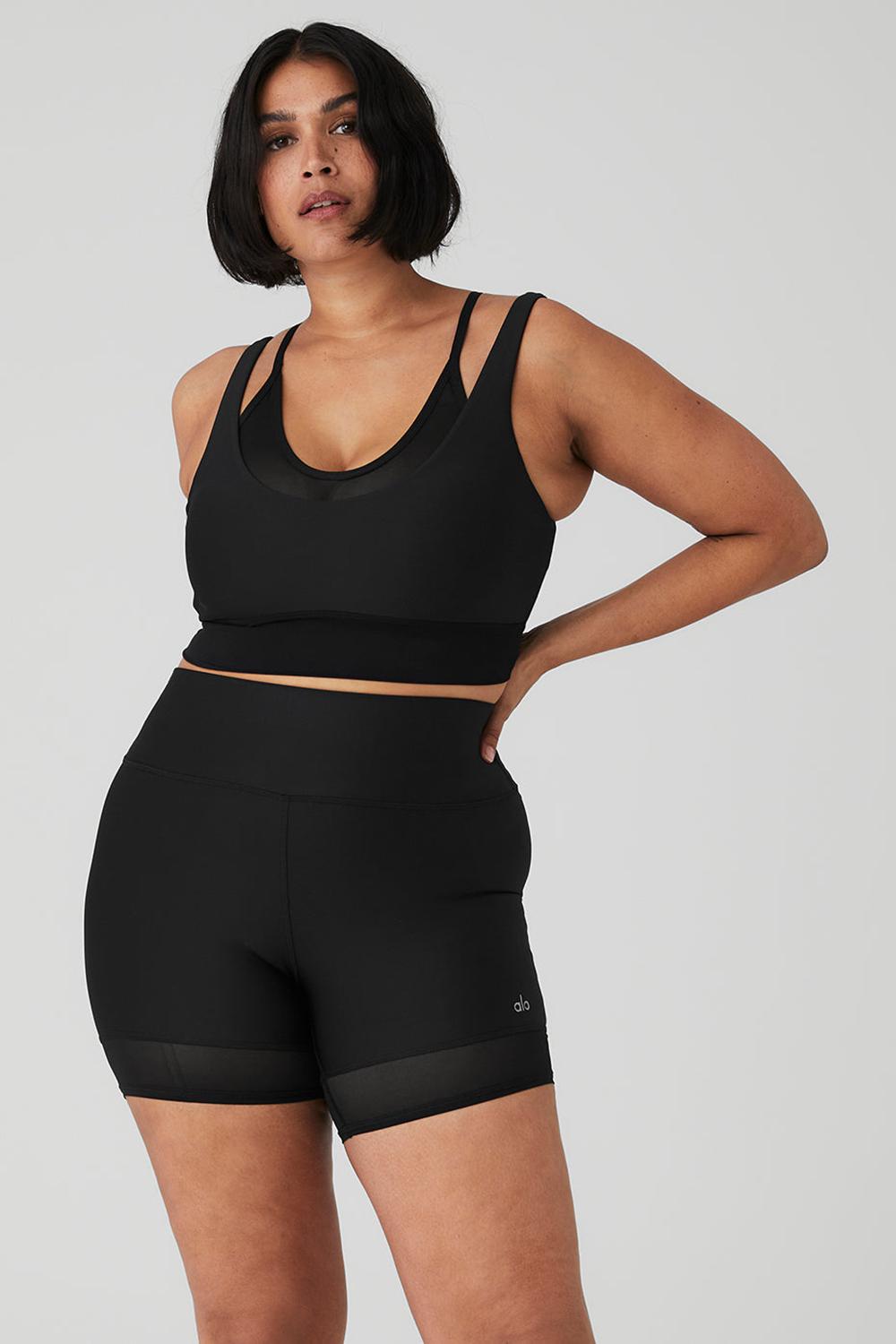 Sujetador Deportivo Alo Yoga Airlift Double Trouble Mujer Negras | España  GVBO-67985