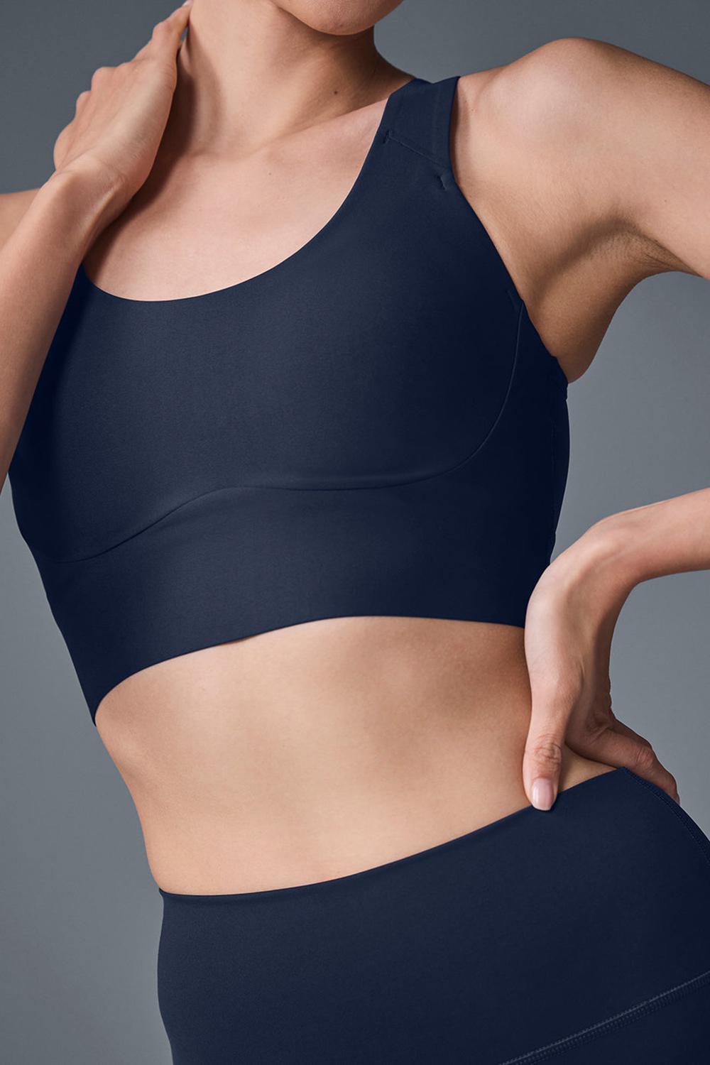Sujetador Deportivo Alo Yoga Airlift Empower Mujer Azul Marino | España  SBRG-10936