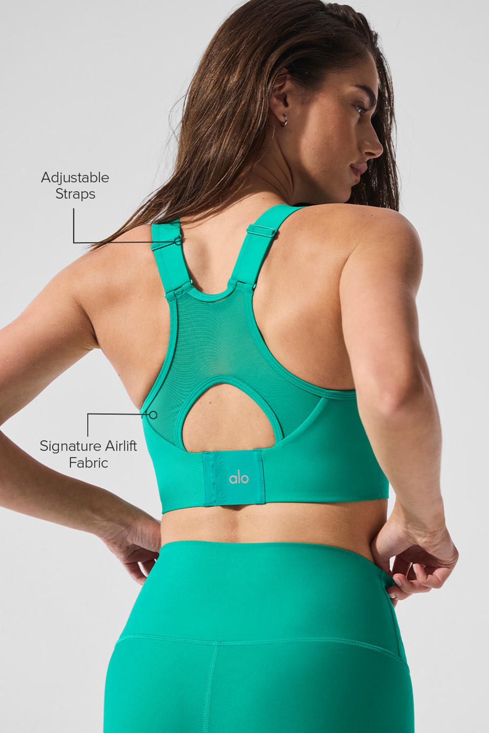 Sujetador Deportivo Alo Yoga Airlift Empower Mujer Verde | España  RKXE-40285