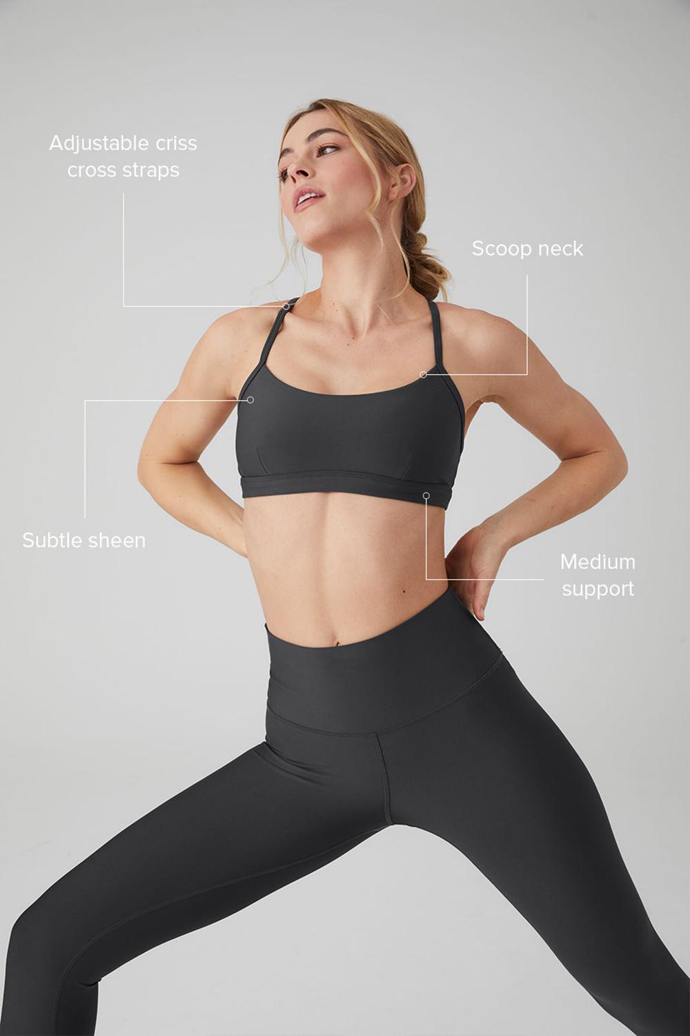 Sujetador Deportivo Alo Yoga Airlift Intrigue Mujer Anthracite | España  ODQC-74935