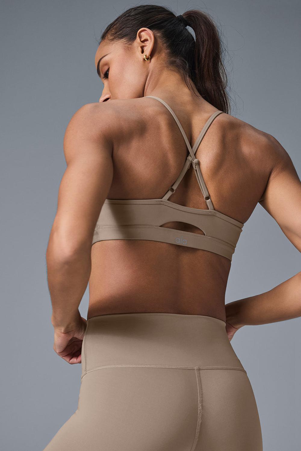 Sujetador Deportivo Alo Yoga Airlift Intrigue Mujer Gravel | España  DUFH-60183