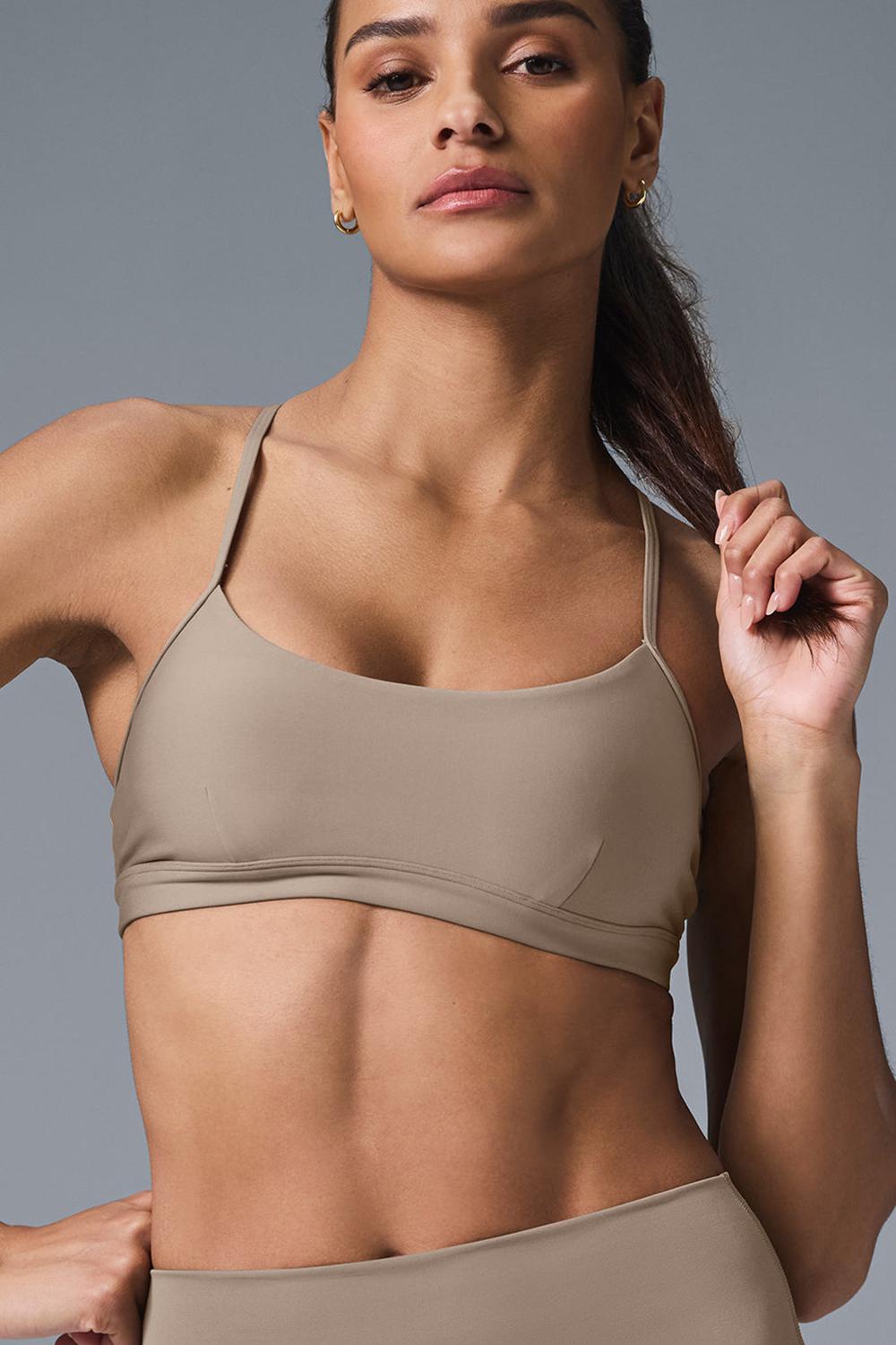 Sujetador Deportivo Alo Yoga Airlift Intrigue Mujer Gravel | España  DUFH-60183