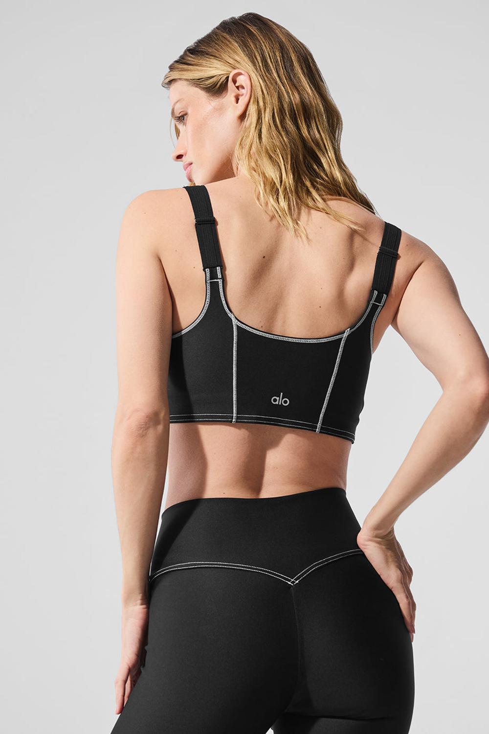 Sujetador Deportivo Alo Yoga Airlift Redefine Mujer Negras Blancas | España  WTFK-19425
