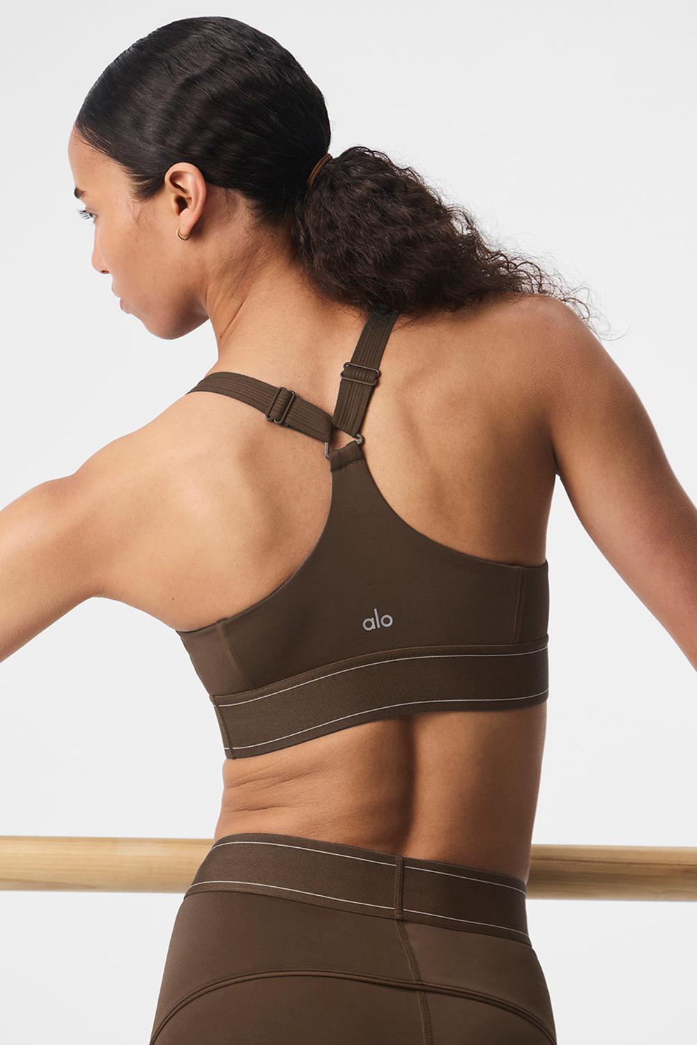 Sujetador Deportivo Alo Yoga Airlift Suit Up Mujer Espresso | España  EZNL-82507