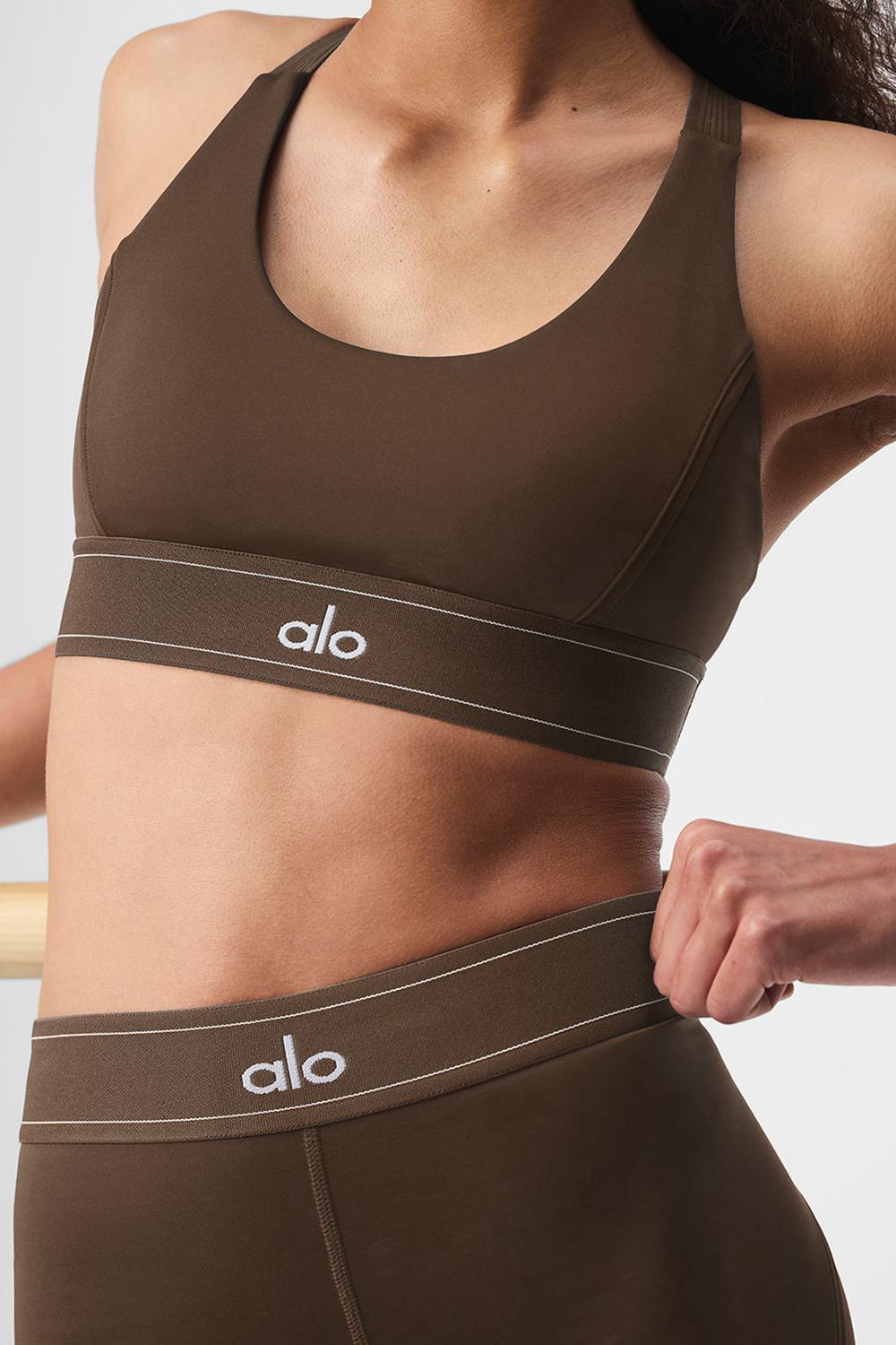 Sujetador Deportivo Alo Yoga Airlift Suit Up Mujer Espresso | España  EZNL-82507