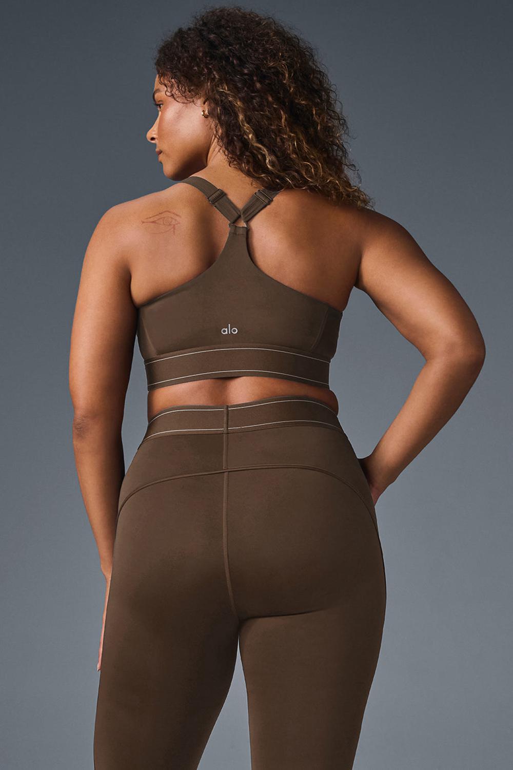 Sujetador Deportivo Alo Yoga Airlift Suit Up Mujer Espresso | España  EZNL-82507