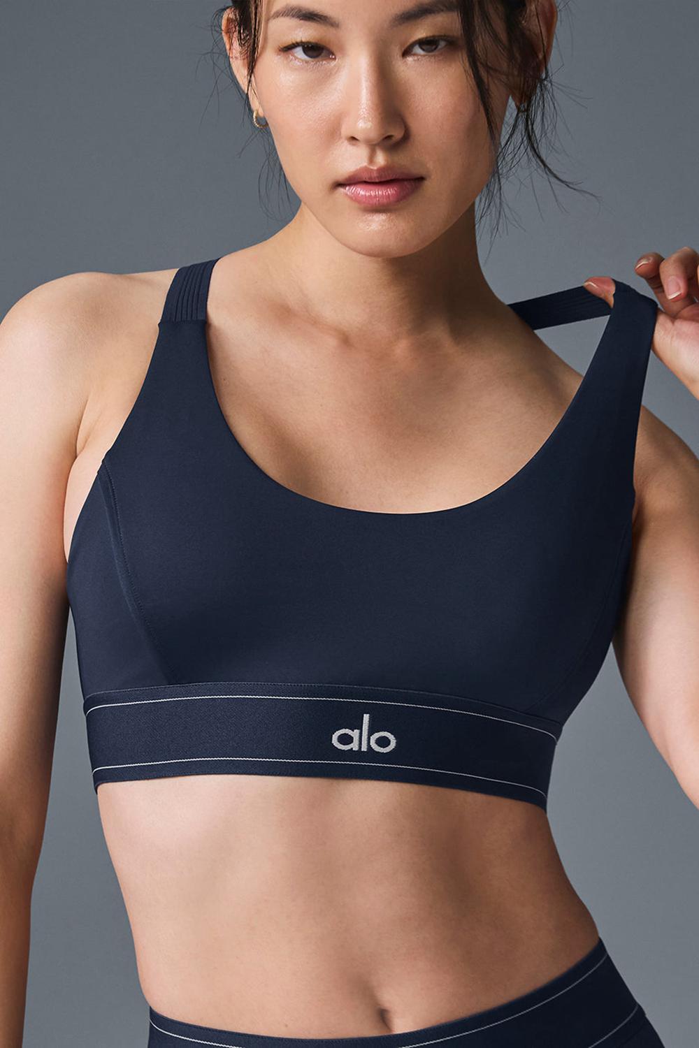 Sujetador Deportivo Alo Yoga Airlift Suit Up Mujer Azul Marino Azul Marino | España  BMWP-90431