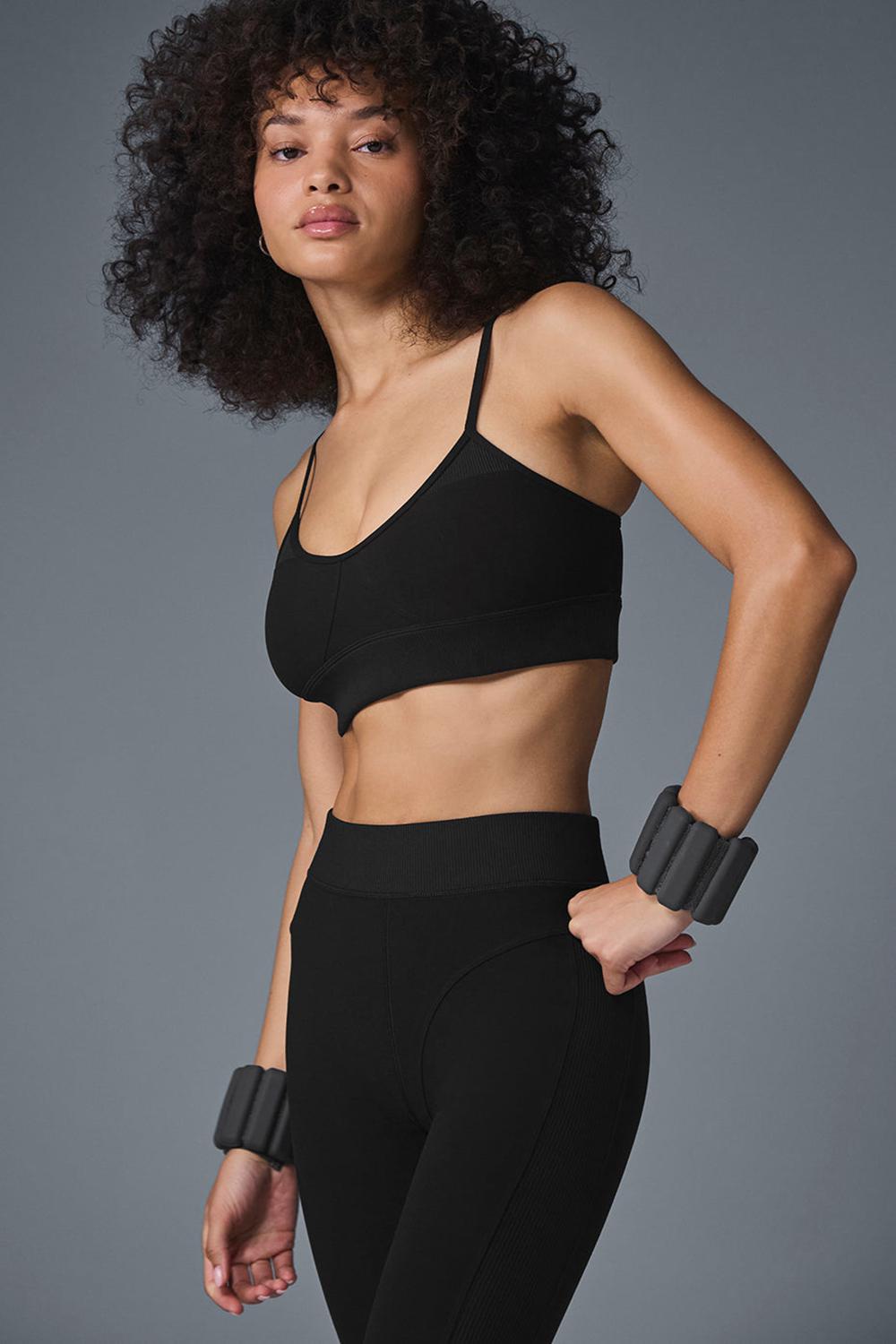 Sujetador Deportivo Alo Yoga Alosoft Head Start Mujer Negras | España  SZCI-13869