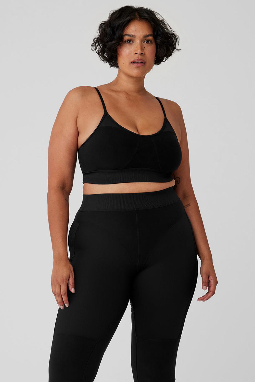 Sujetador Deportivo Alo Yoga Alosoft Head Start Mujer Negras | España  SZCI-13869