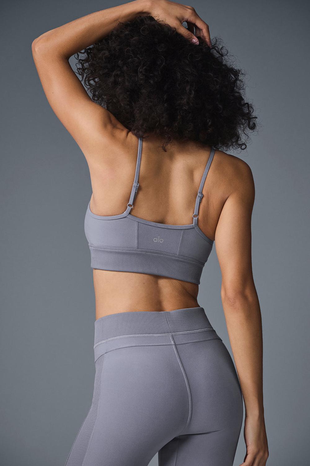 Sujetador Deportivo Alo Yoga Alosoft Head Start Mujer Fog | España  HGEN-63259