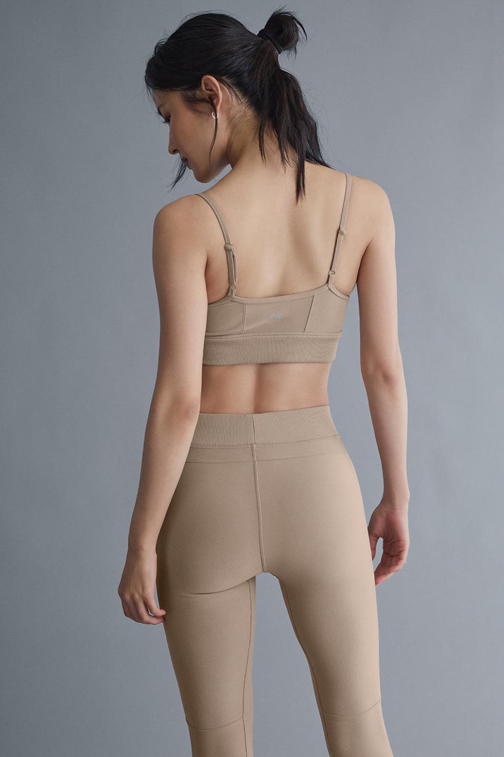Sujetador Deportivo Alo Yoga Alosoft Head Start Mujer Gravel | España  RDZU-21740