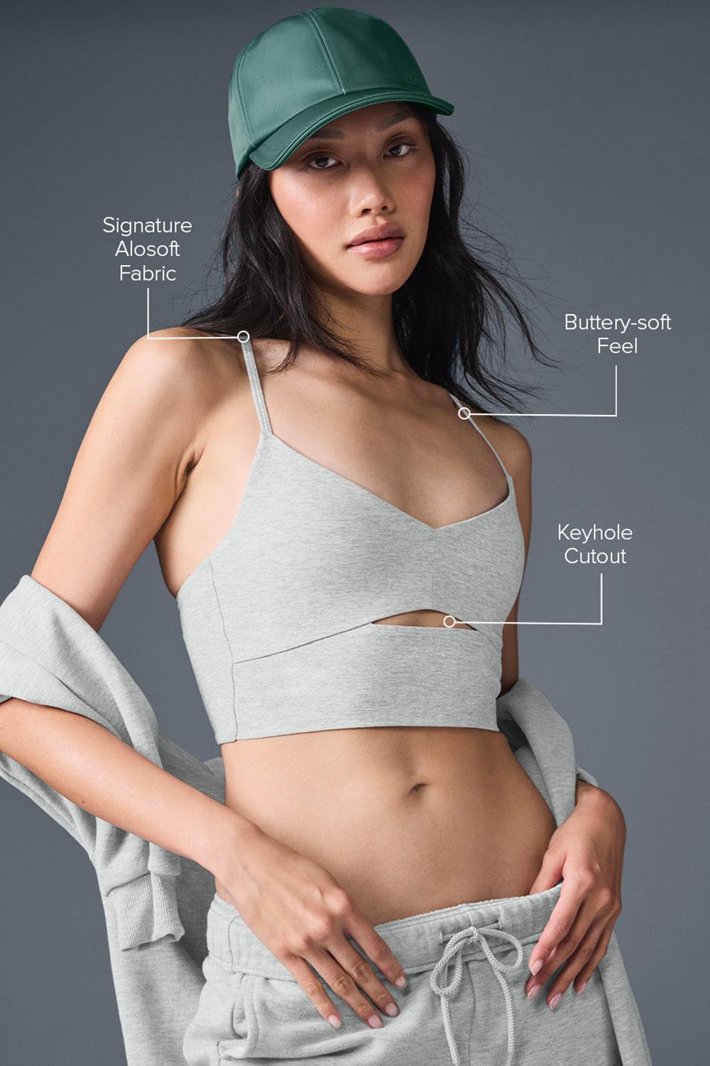 Sujetador Deportivo Alo Yoga Alosoft Highlight Mujer Gris | España  WDNZ-53129