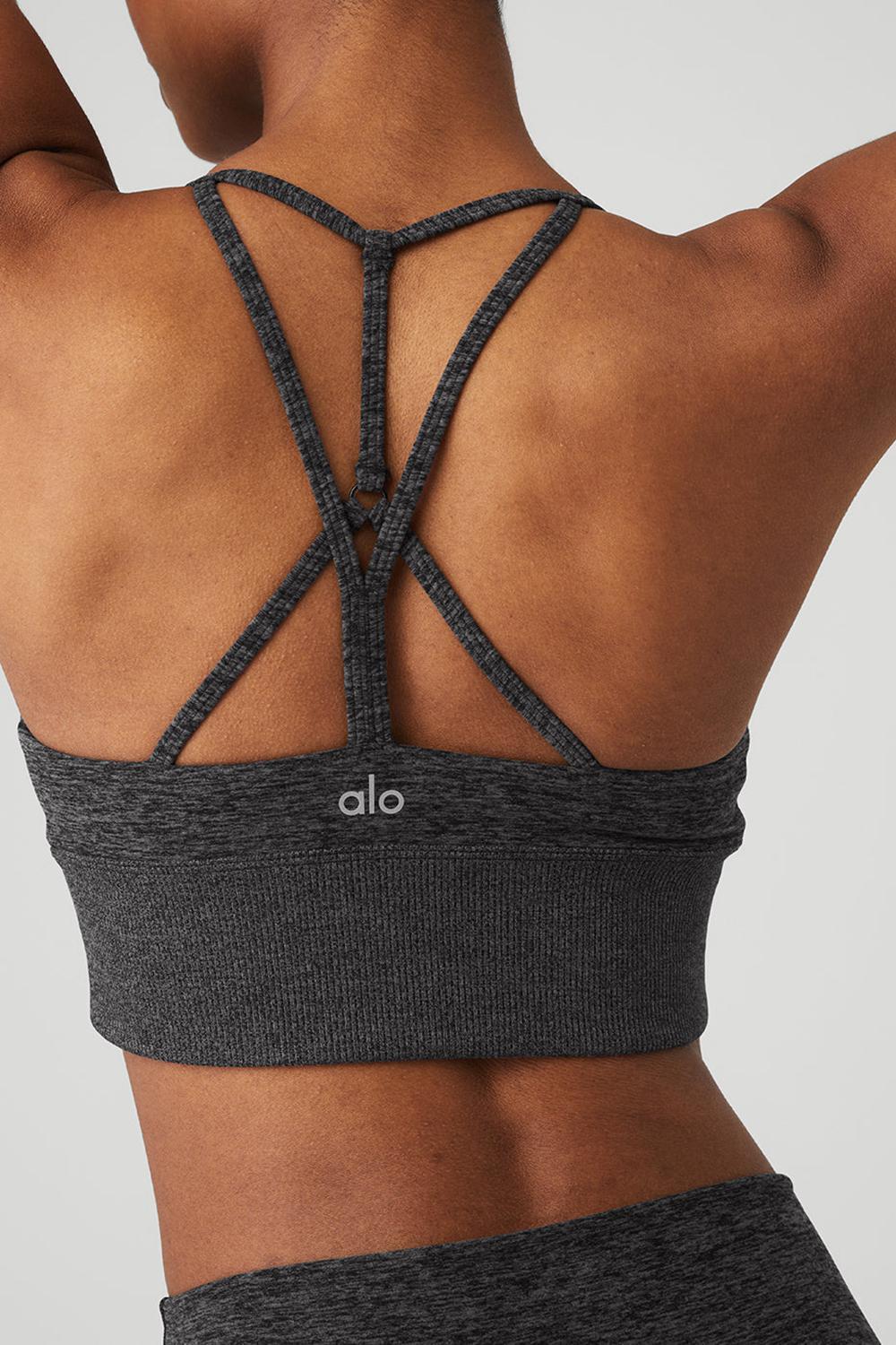Sujetador Deportivo Alo Yoga Alosoft Lavish Mujer Verde Menta Gris | España  YLID-15978