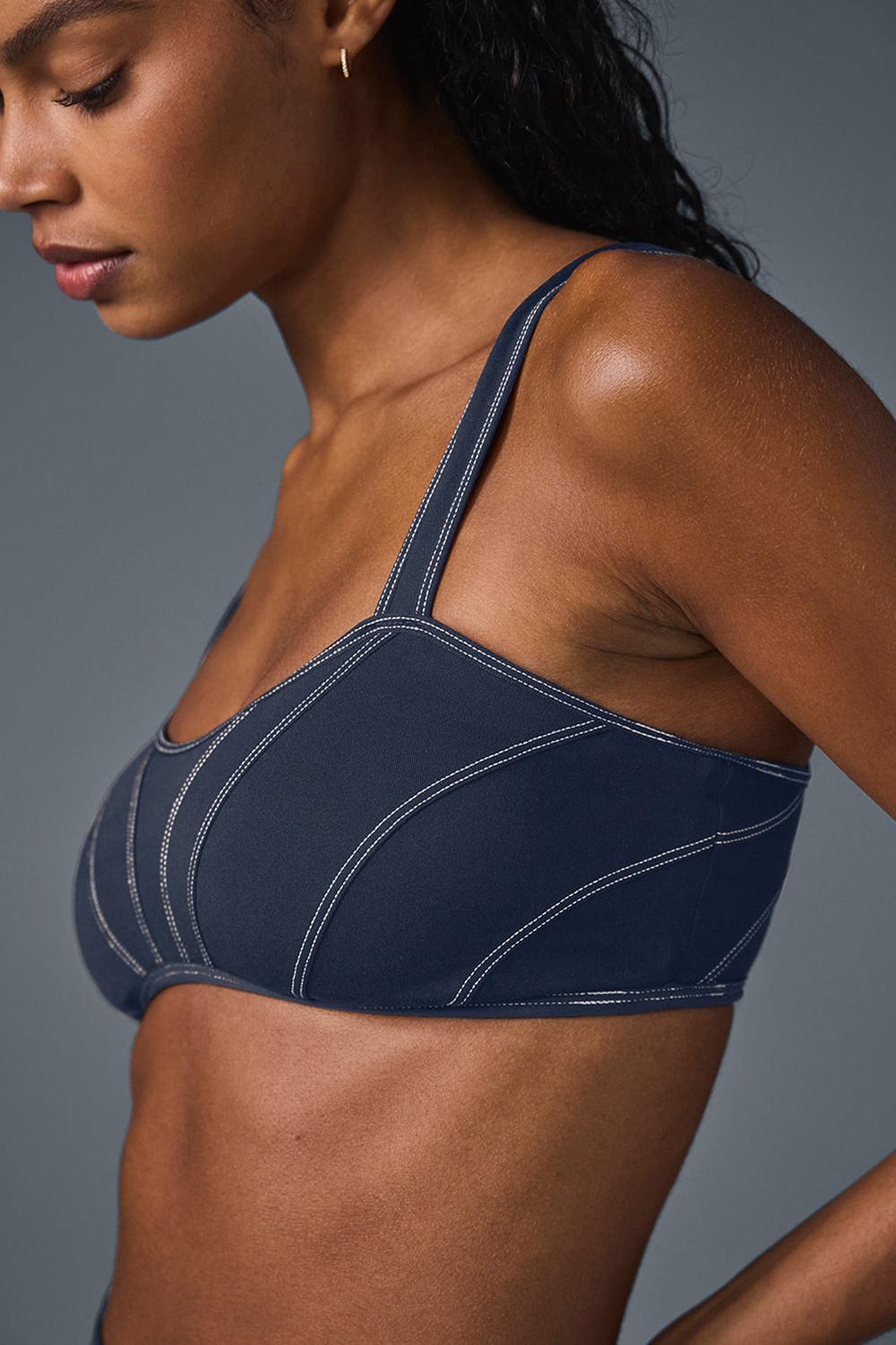 Sujetador Deportivo Alo Yoga Alosoft Sunray Mujer Azul Marino | España  BGFL-14639
