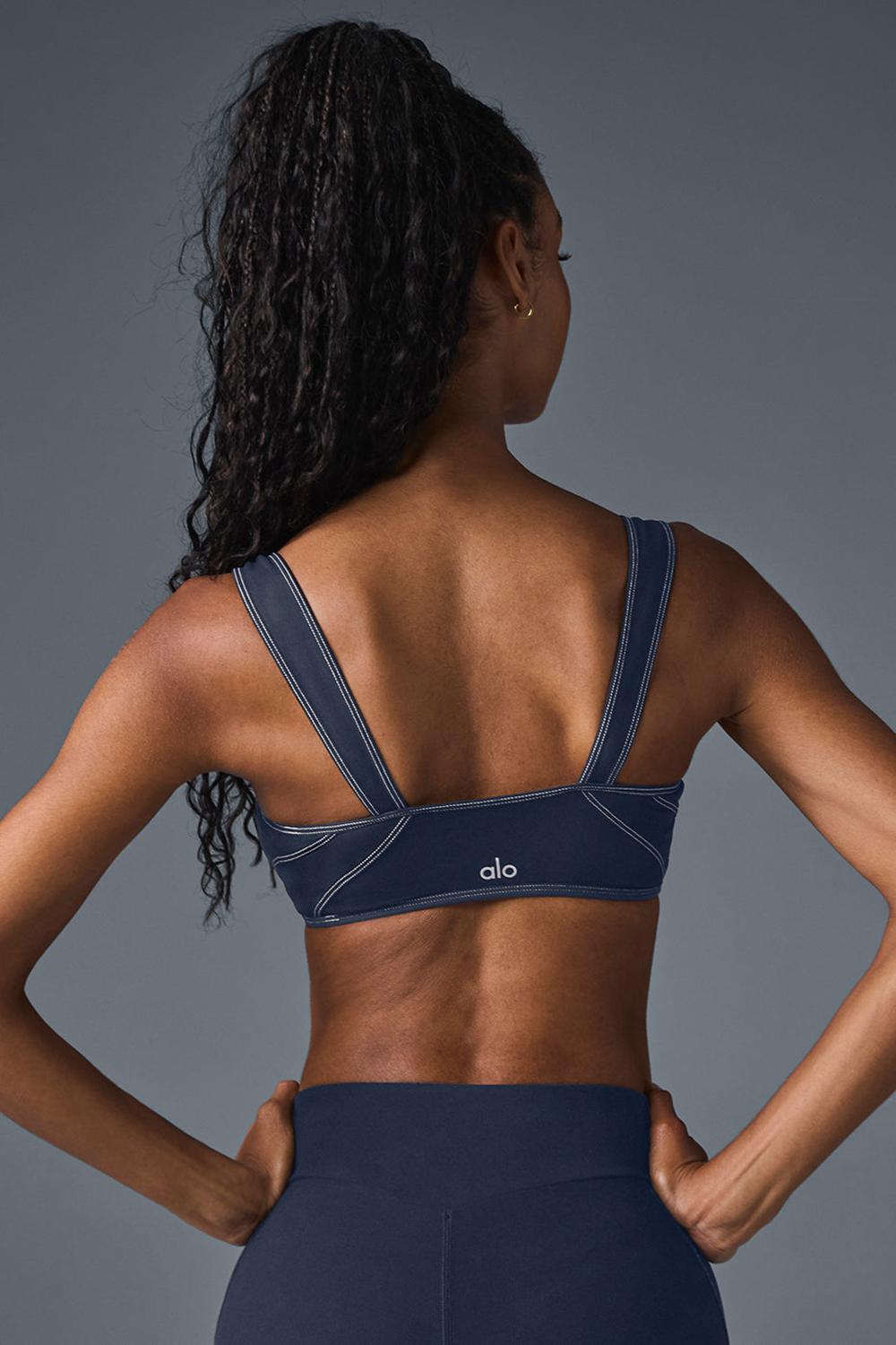 Sujetador Deportivo Alo Yoga Alosoft Sunray Mujer Azul Marino | España  BGFL-14639