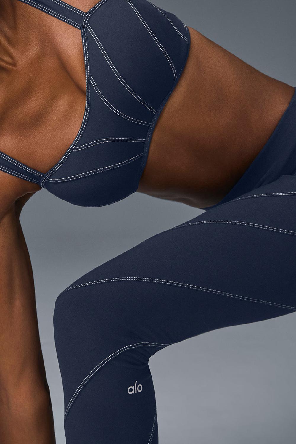 Sujetador Deportivo Alo Yoga Alosoft Sunray Mujer Azul Marino | España  BGFL-14639