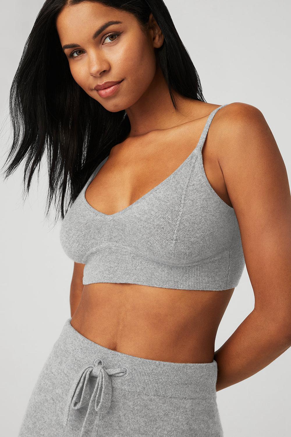 Sujetador Deportivo Alo Yoga Cashmere Jet Set Mujer Gris | España  QFGU-38592