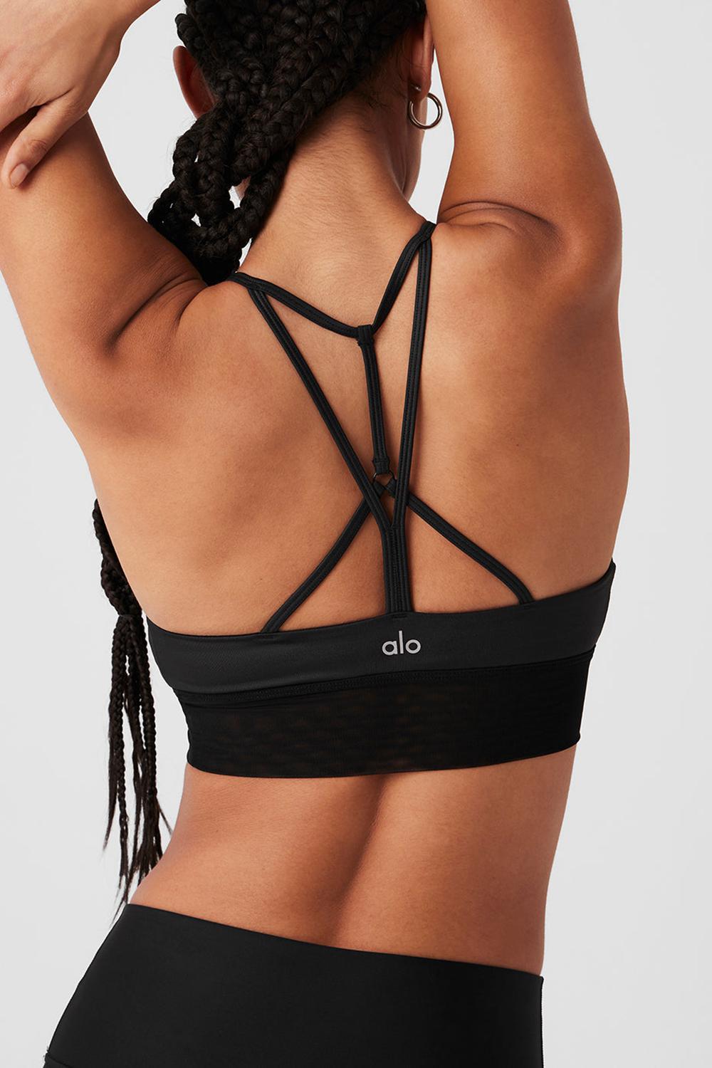 Sujetador Deportivo Alo Yoga Lavish Mujer Negras Negras | España  AZBT-95167