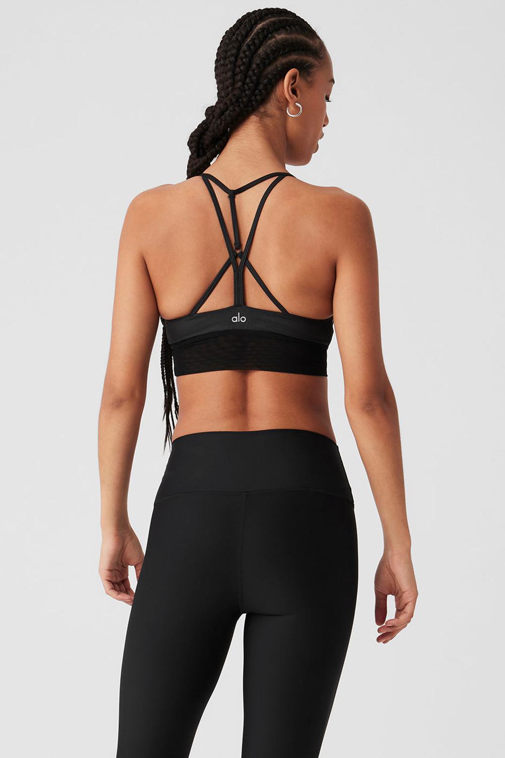 Sujetador Deportivo Alo Yoga Lavish Mujer Negras Negras | España  AZBT-95167