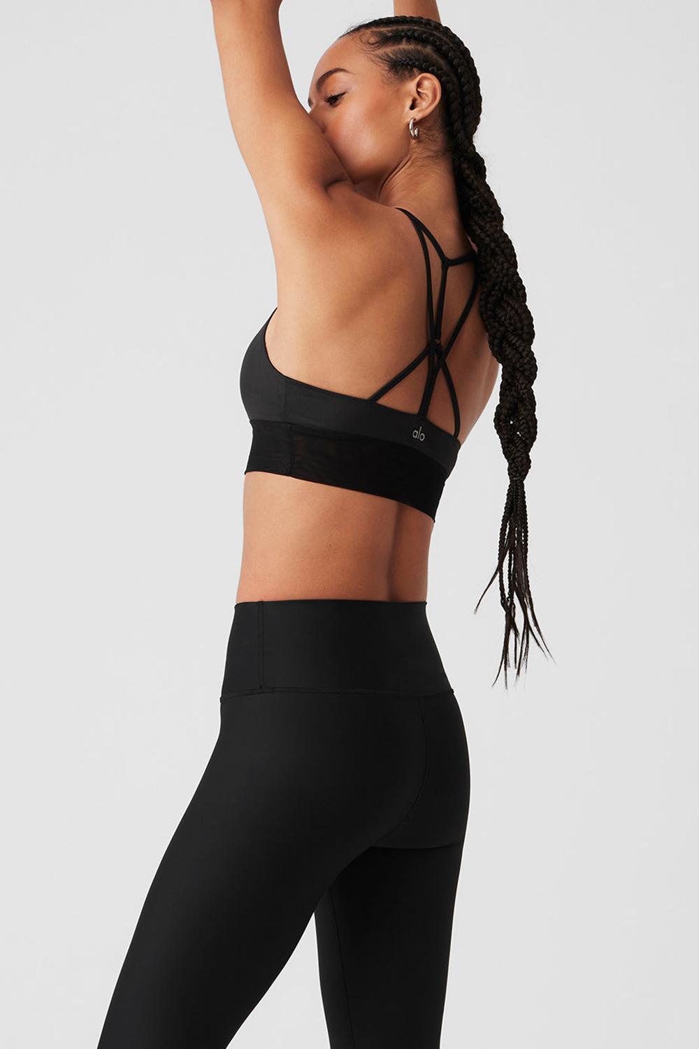 Sujetador Deportivo Alo Yoga Lavish Mujer Negras Negras | España  AZBT-95167