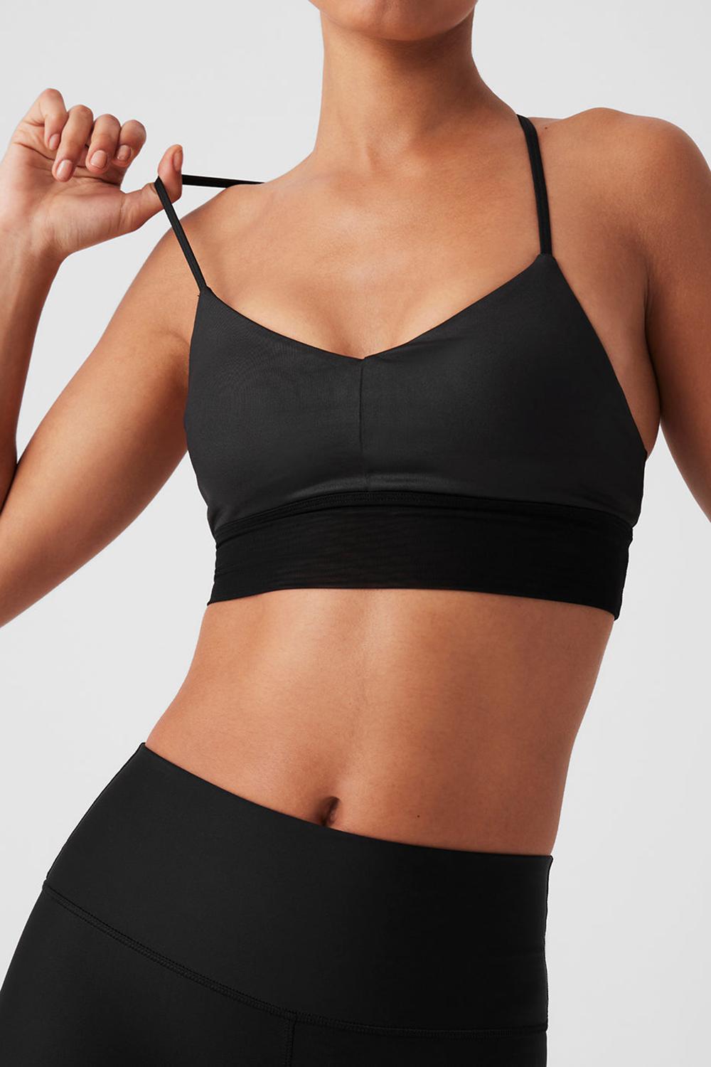 Sujetador Deportivo Alo Yoga Lavish Mujer Negras Negras | España  AZBT-95167