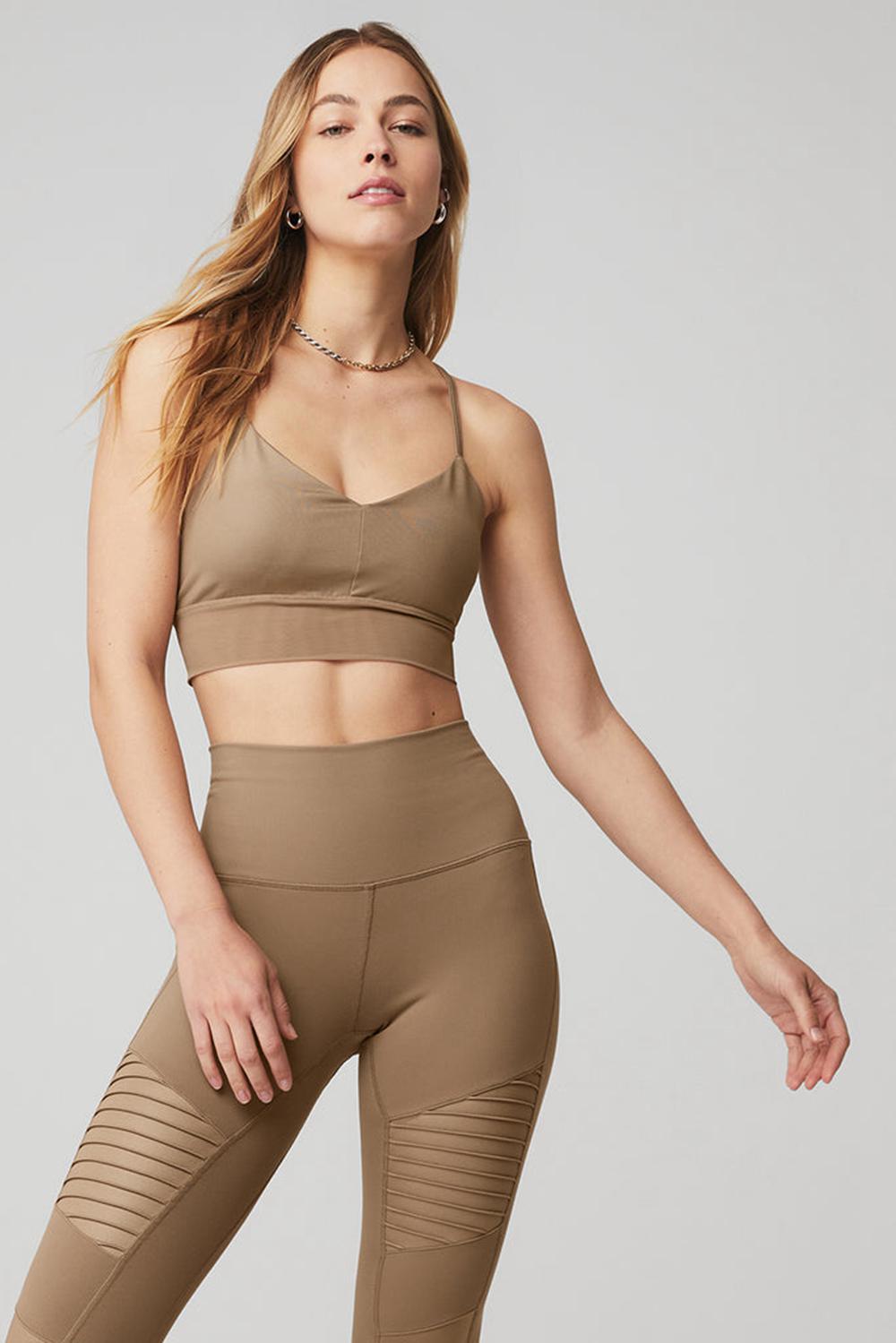 Sujetador Deportivo Alo Yoga Lavish Mujer Gravel / Gravel Glossy | España  JIBO-91076