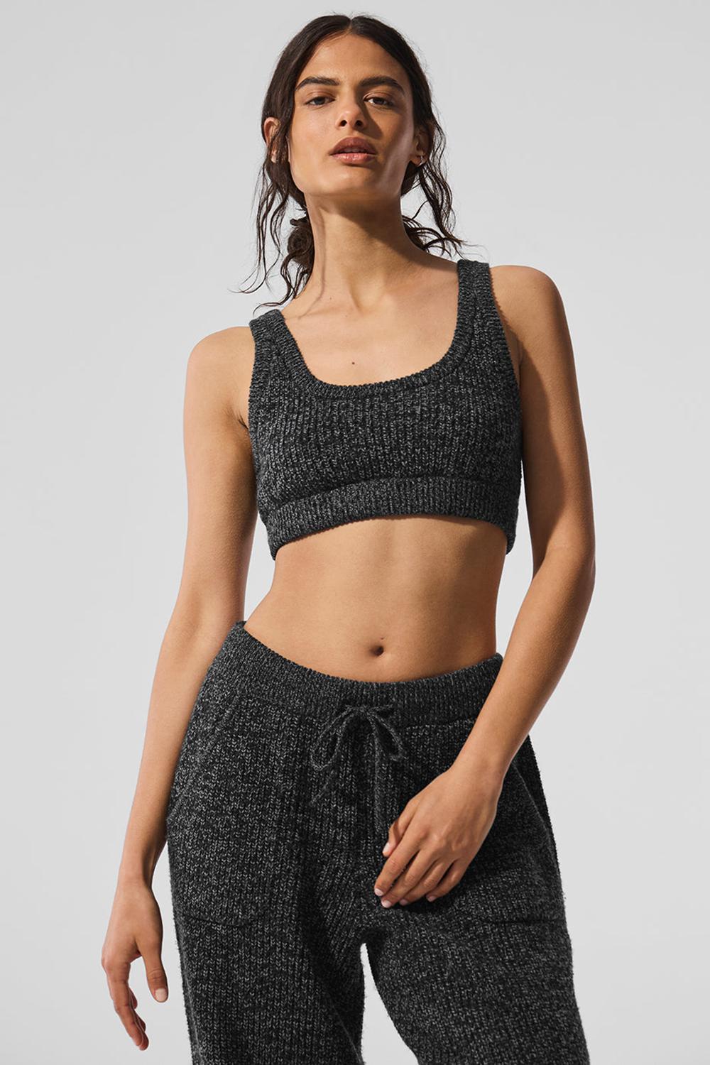 Sujetador Deportivo Alo Yoga Marl Sweater Mujer Negras | España  ZJOP-93412