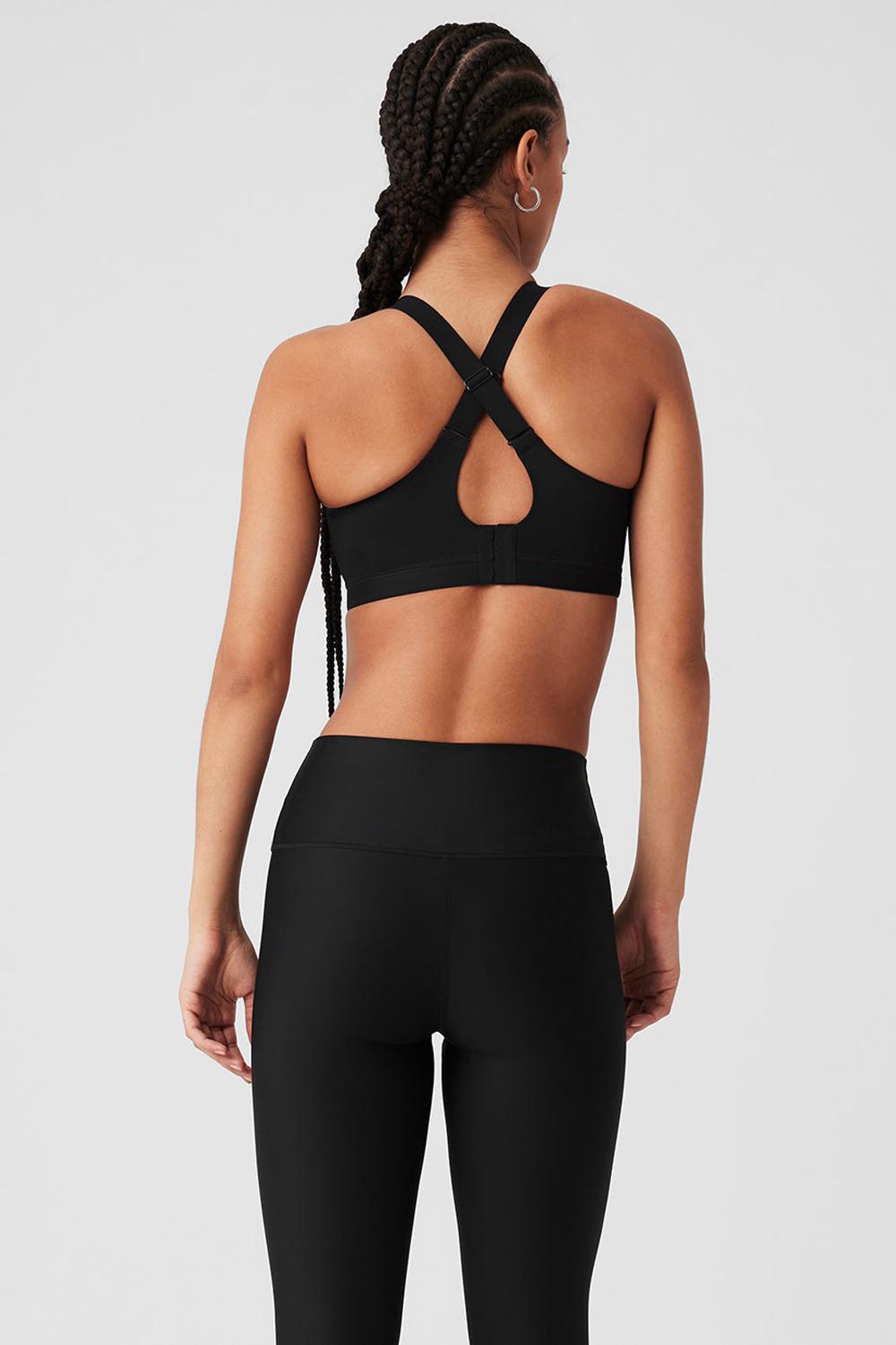 Sujetador Deportivo Alo Yoga Power Move High Impact Mujer Negras | España  ASDF-75084