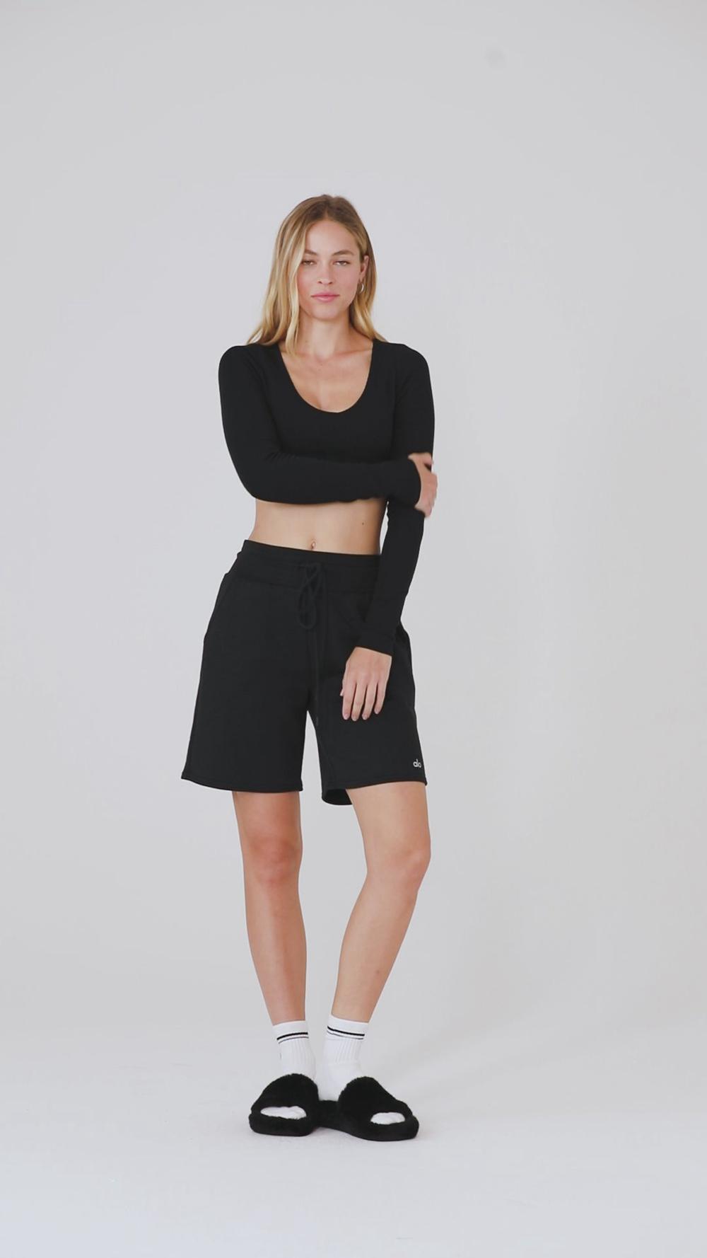Sujetador Deportivo Alo Yoga Ribbed Defined Long Sleeve Mujer Espresso | España  ATOP-72156