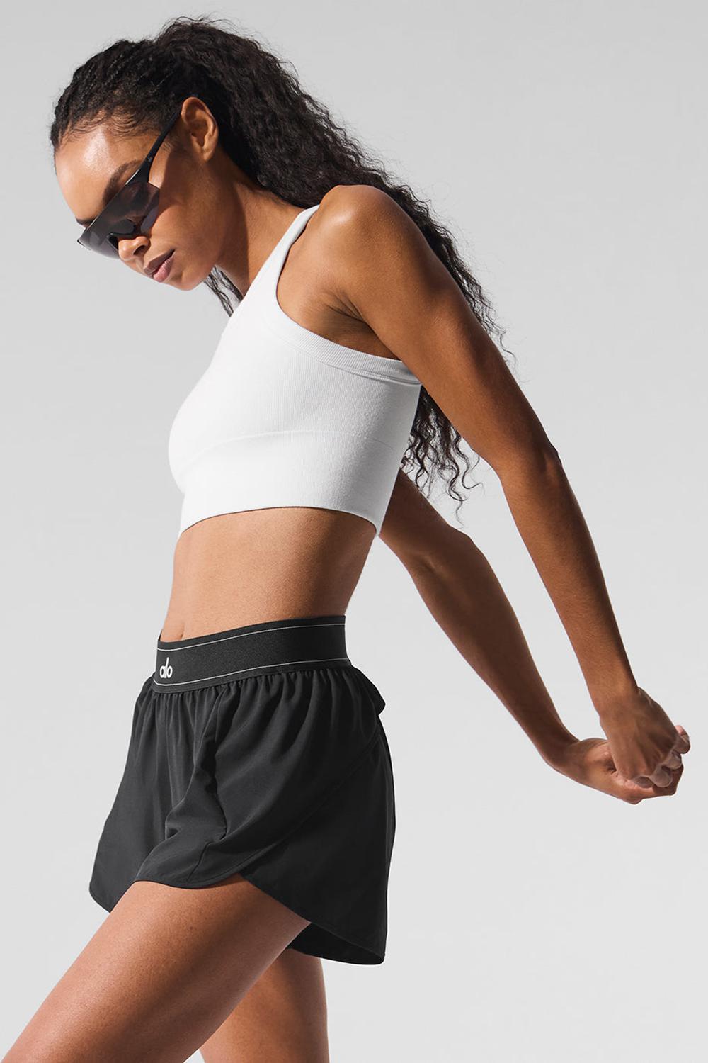 Sujetador Deportivo Alo Yoga Seamless Delight High Neck Mujer Blancas | España  GIPA-26051