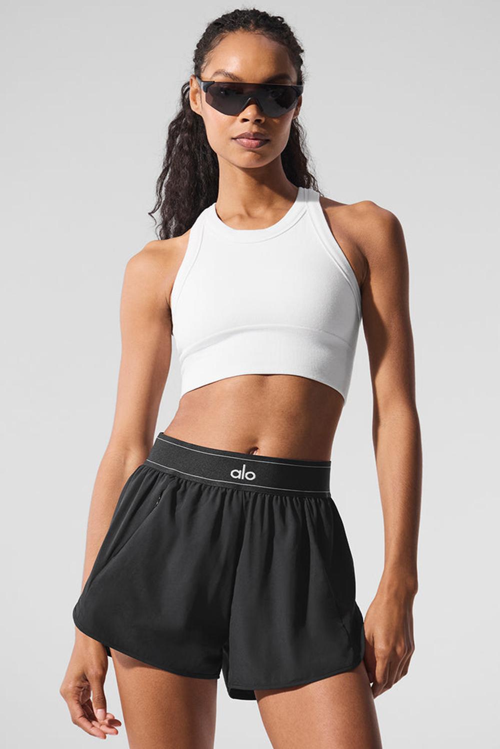 Sujetador Deportivo Alo Yoga Seamless Delight High Neck Mujer Blancas | España  GIPA-26051