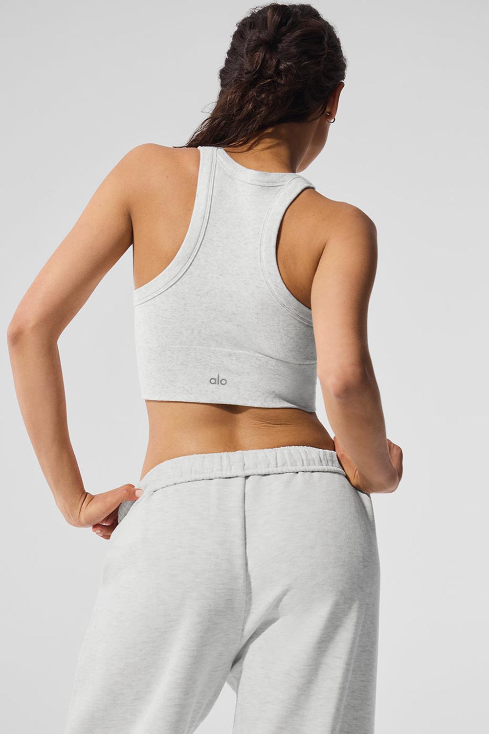 Sujetador Deportivo Alo Yoga Seamless Delight High Neck Mujer Blancas | España  EAIQ-76291