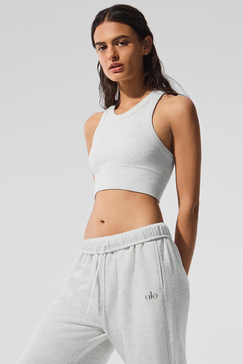 Sujetador Deportivo Alo Yoga Seamless Delight High Neck Mujer Blancas | España  EAIQ-76291