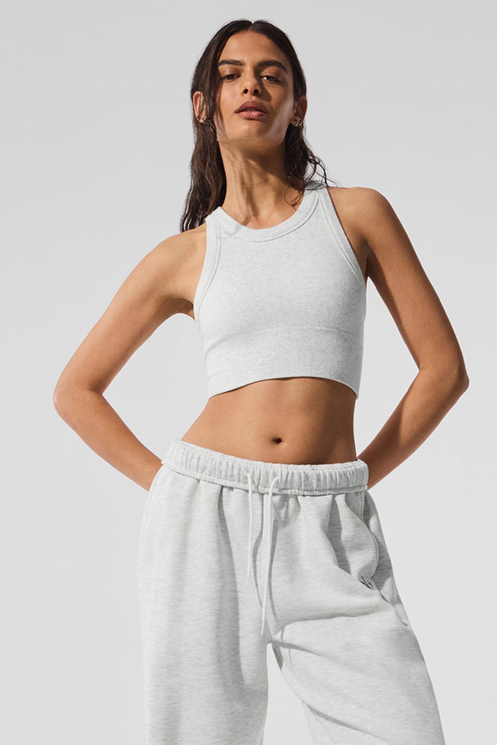 Sujetador Deportivo Alo Yoga Seamless Delight High Neck Mujer Blancas | España  EAIQ-76291