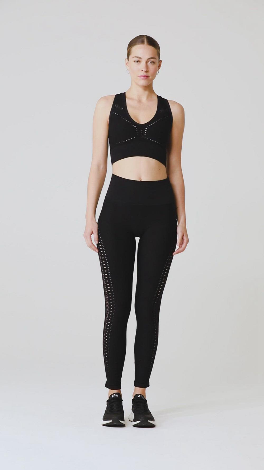 Sujetador Deportivo Alo Yoga Seamless Open Air Mujer Blancas | España  RUBA-76130