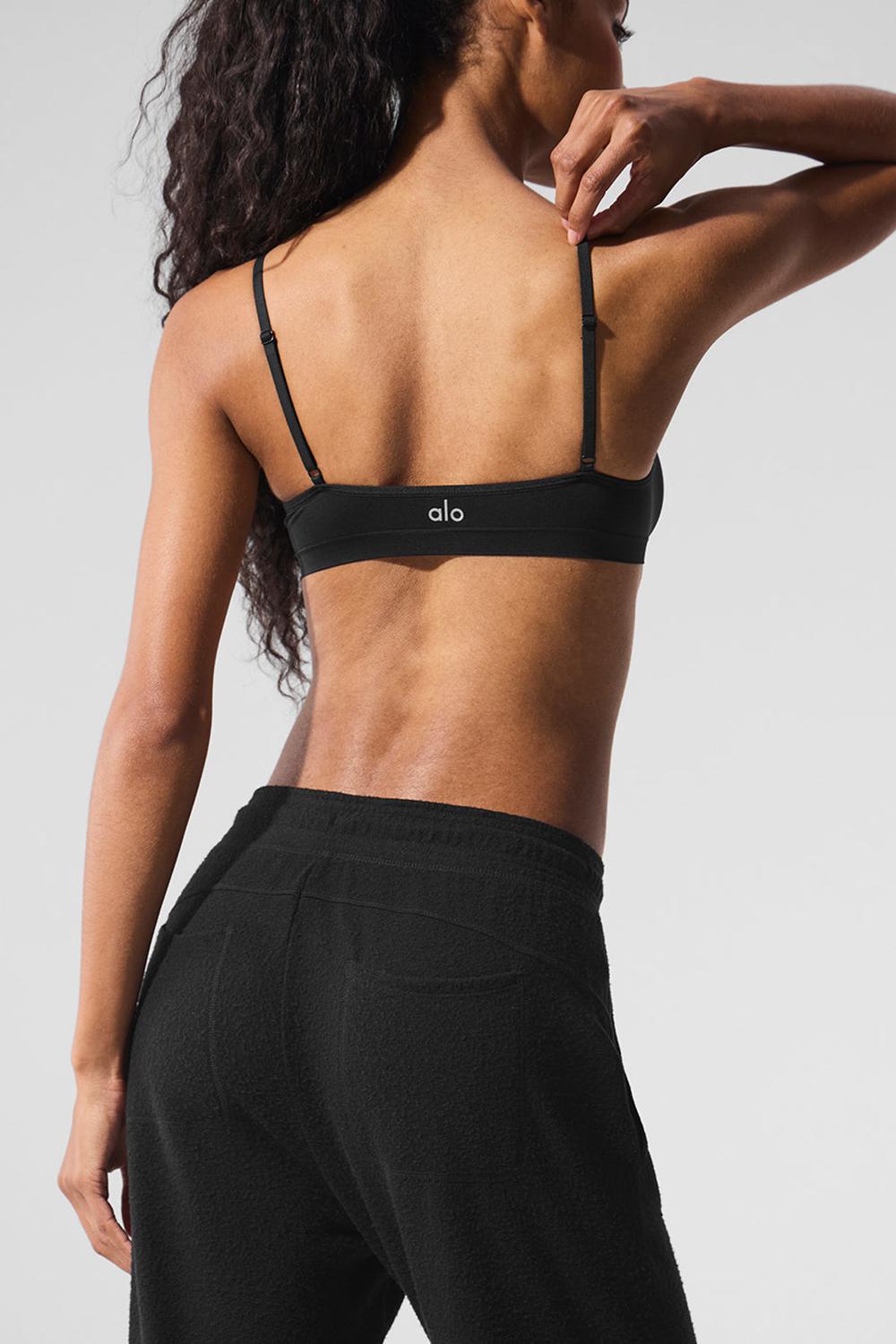 Sujetador Deportivo Alo Yoga Sheer Glow Mujer Negras | España  YPRZ-94613